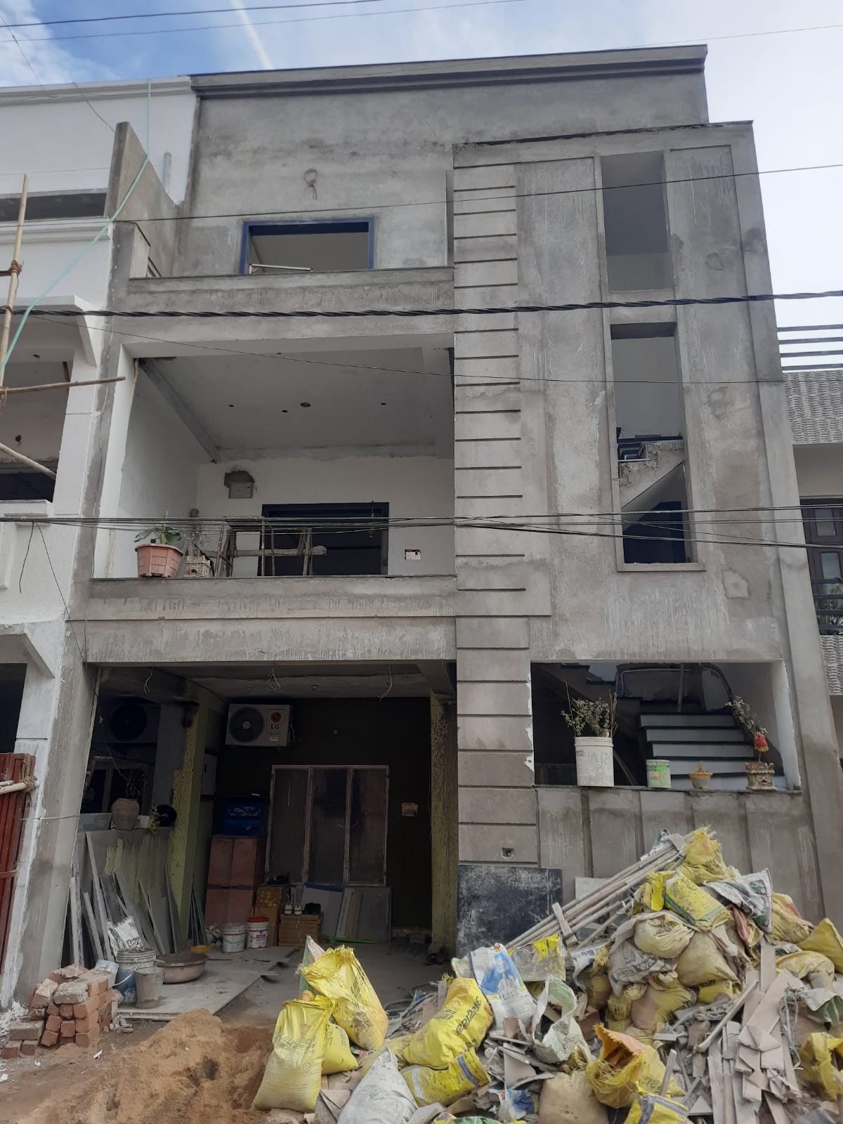 Duplex House construction project by AMR BuildTech in Bhopal, Madhya Pradesh, India