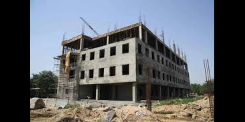 Hotel Building Structure Brickwork And Plaster construction project by AMR BuildTech in Bhopal, Madhya Pradesh, India